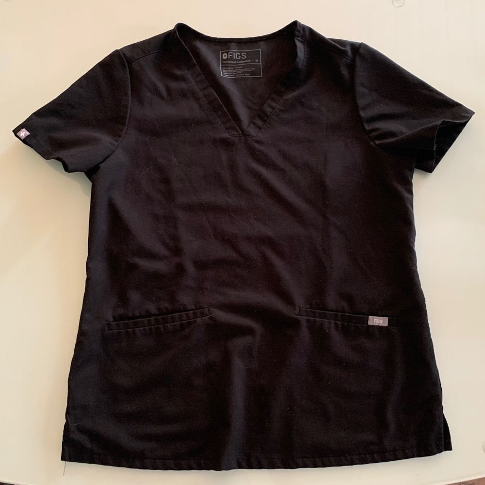 Figs Black Scrub SET S/M Casma Top / Zamora Jogger Bottom